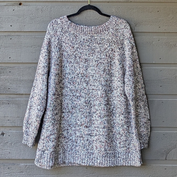 CHAPS Wide Neck Multicolor Chunky Knit Sweater Size 1X - Picture 5 of 7